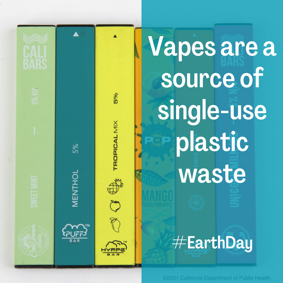 Vapes are a source of single-use plastic waste #EarthDay